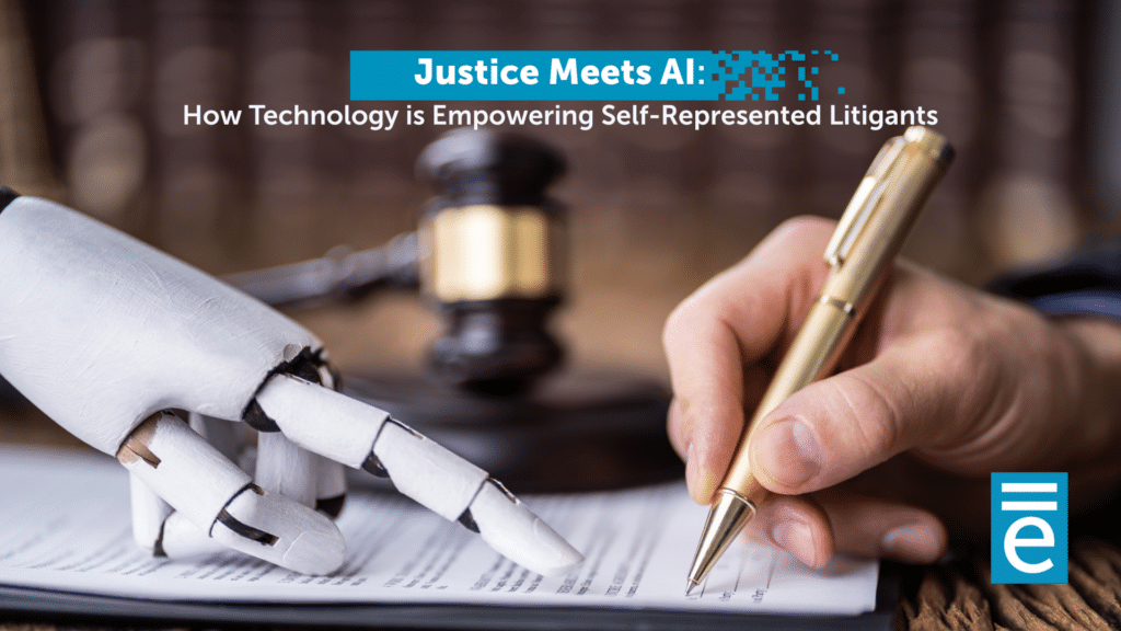 A robotic hand points at something on a page while a human hand signs a document.